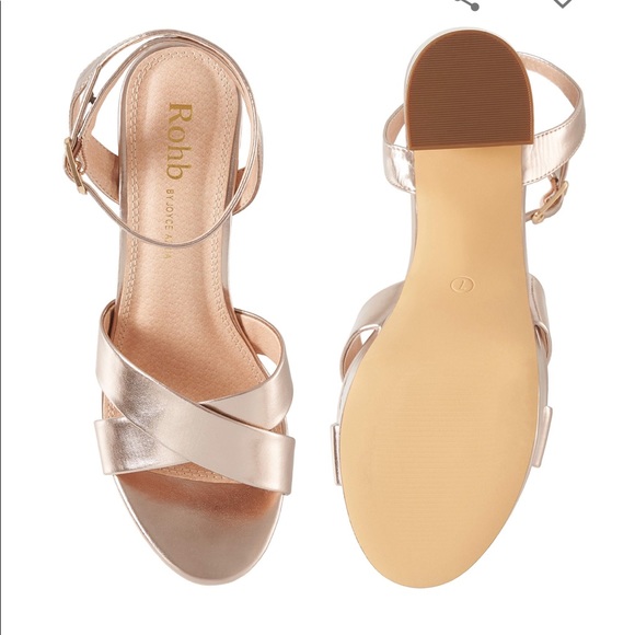 rohb by joyce azria metallic platform heels - Picture 4 of 8